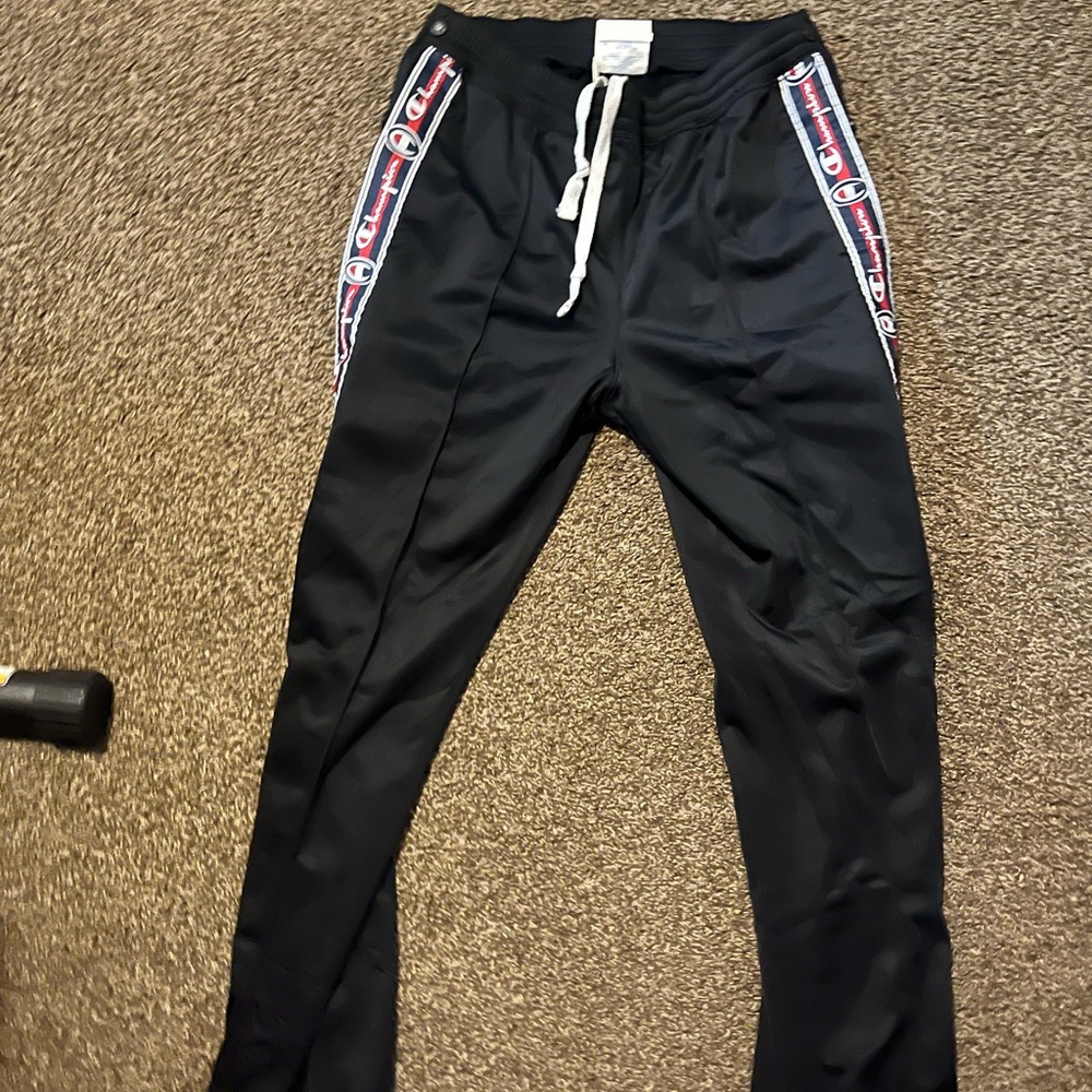 Champion Black Sweatpants with Durable Fabric
